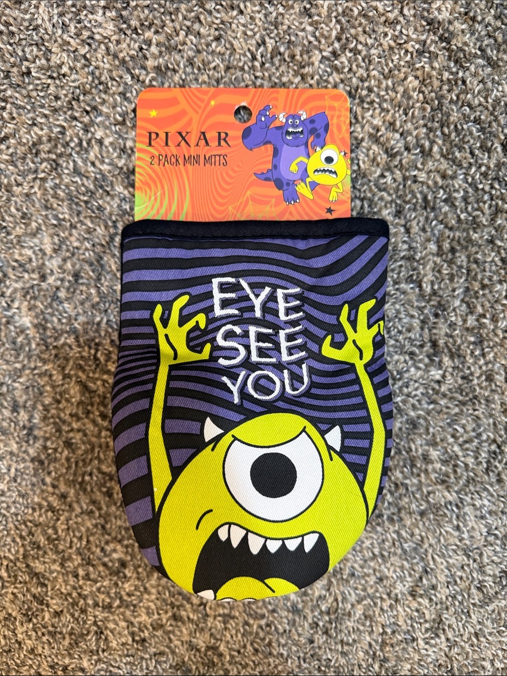 Halloween Monsters Inc Kitchen 2 Pack Mini Mitts